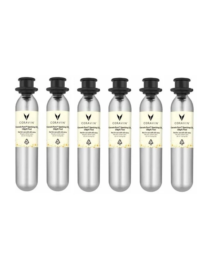 Coravin Pure Sparkling CO2-Patronen – 6er Pack