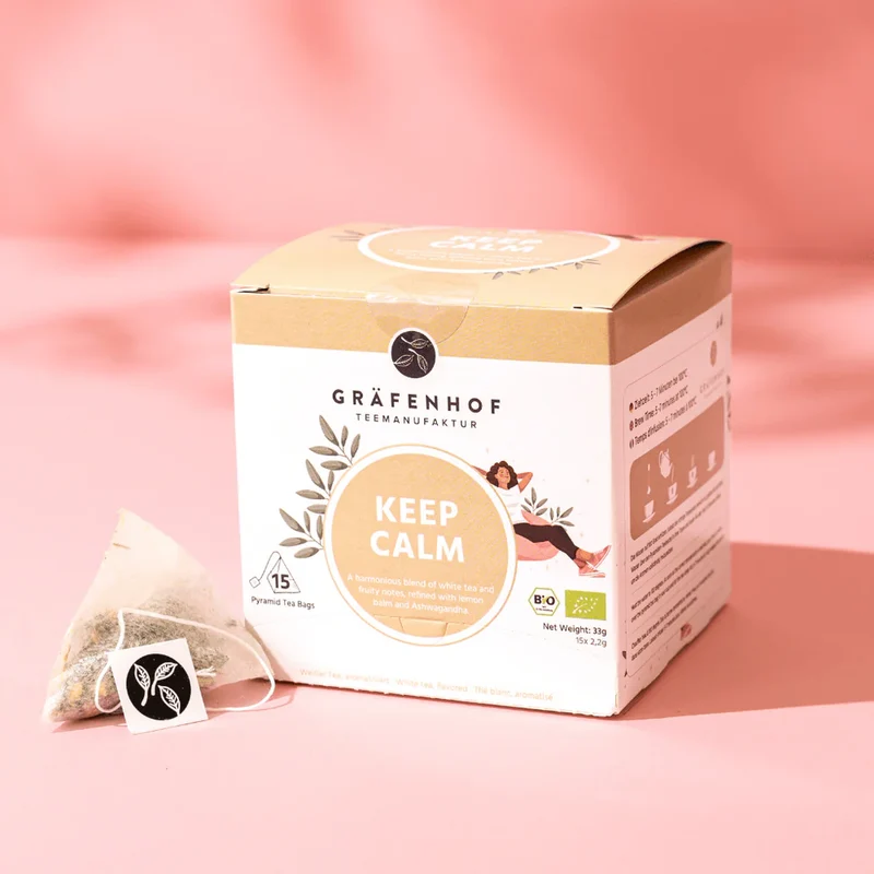 BIO Keep Calm Thee, 15 piramidezakjes