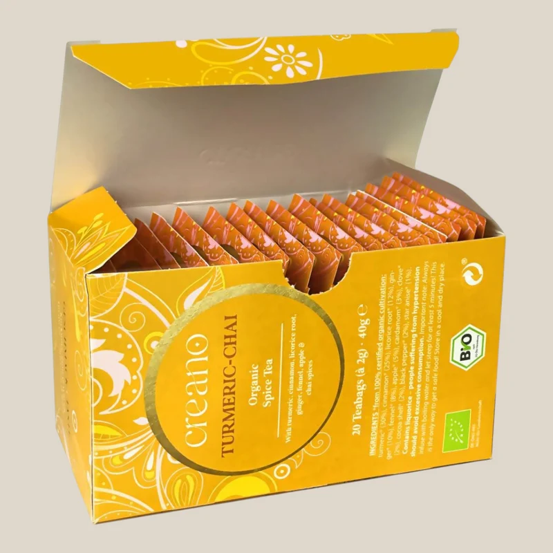 Kurkuma Chai Thee - Turmeric-Chai Tea (Biologisch) 20 stuks