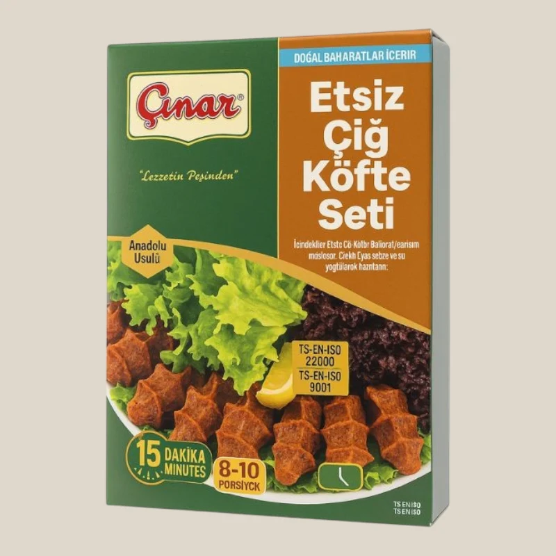 Çınar Etsiz Çiğ Köfte Seti