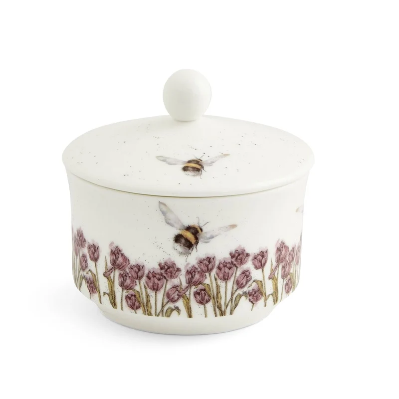 Wrendale Designs Flight of the Bumblebee Suikerpot - Fine Bone China - 10 cm x 10 cm