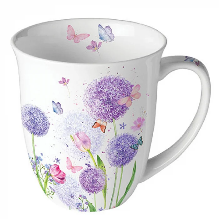 Ambiente Flower Beauty Beker - Fine Bone China - 400 ml