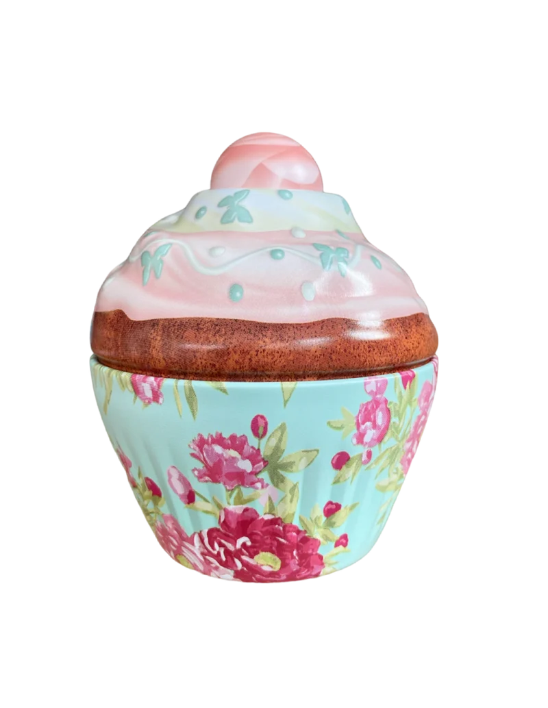 Cupcake Flower Blikje - Metaal - Ø 7,5 cm