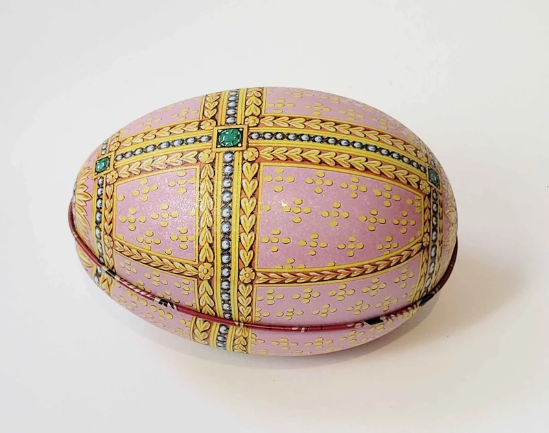 Fabergé Ei Heritage Blikje - Rose - Metaal - 11 cm x 6,9 cm x 7,1 cm