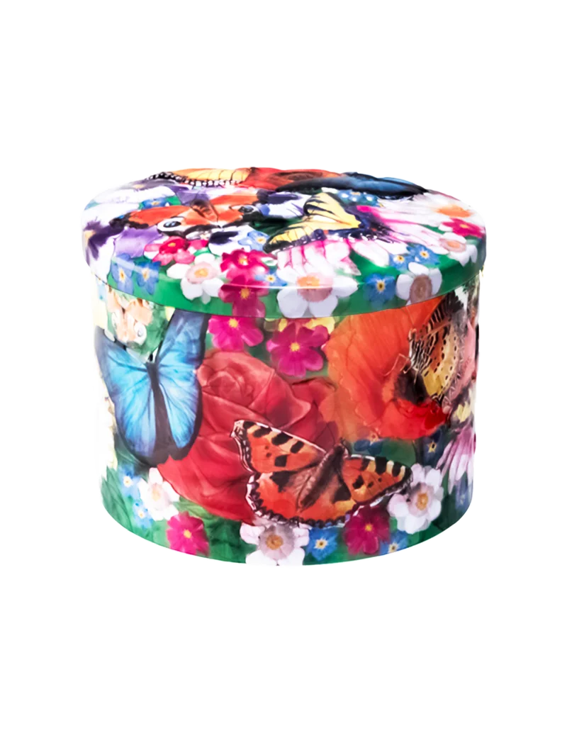 Gardiners of Scotland Butterfly and Flowers Vanilla Fudge Blik - 200 gram
