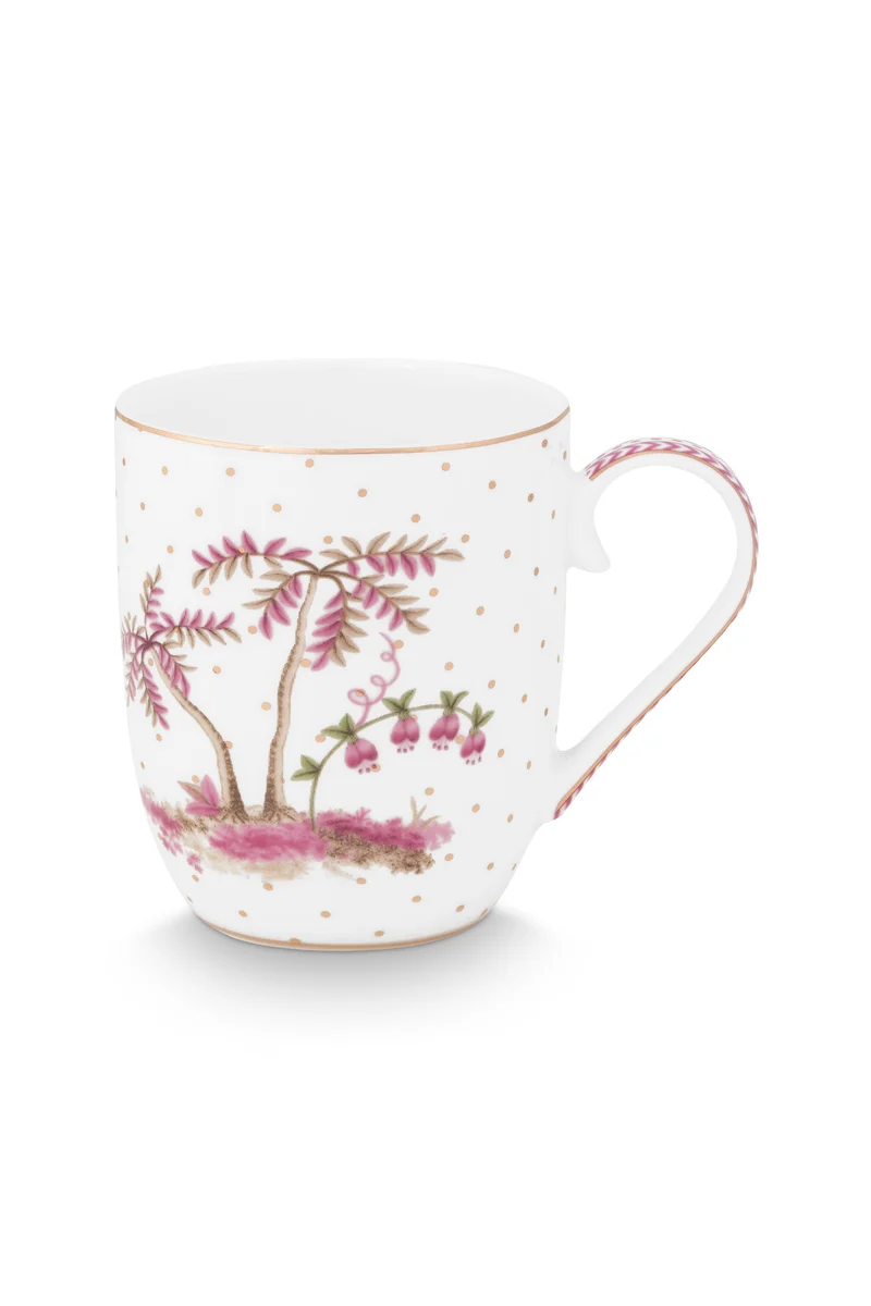Pip Studio Jolie Dots Gold Pink Beker - Porselein - 200 ml