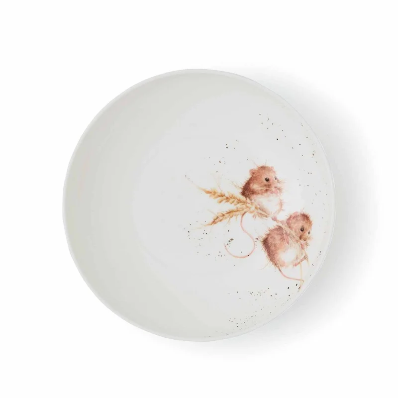 Wrendale Designs Mice Pastabord - Muisjes - Porselein - Ø 22 cm