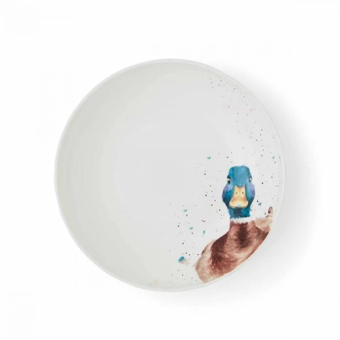 Wrendale Designs Duck Pastabord - Eend - Porselein - Ø 22 cm