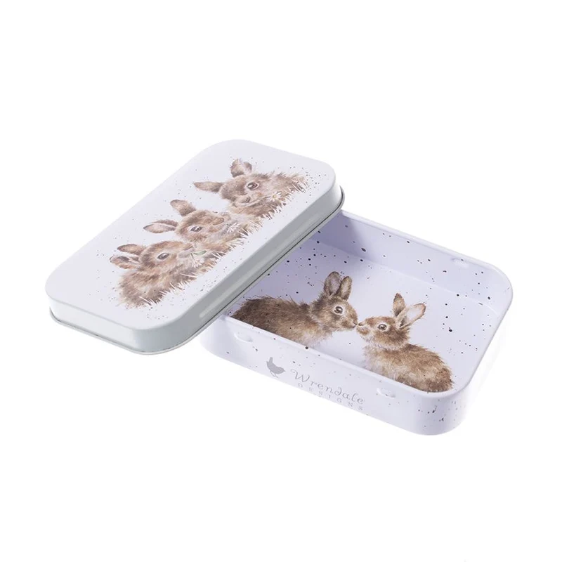 Wrendale Designs Daisy Chain Blikje - Konijntjes - Metaal