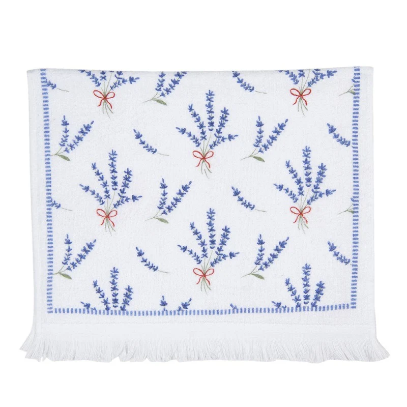 Clayre & Eef Gastendoekje - Lavendel - 100% Katoen - 40 cm x 66 cm