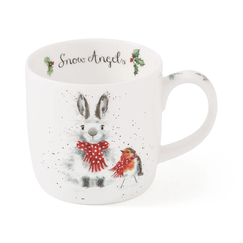 Wrendale Designs Snow Angel Beker - Fine Bone China - 300 ml