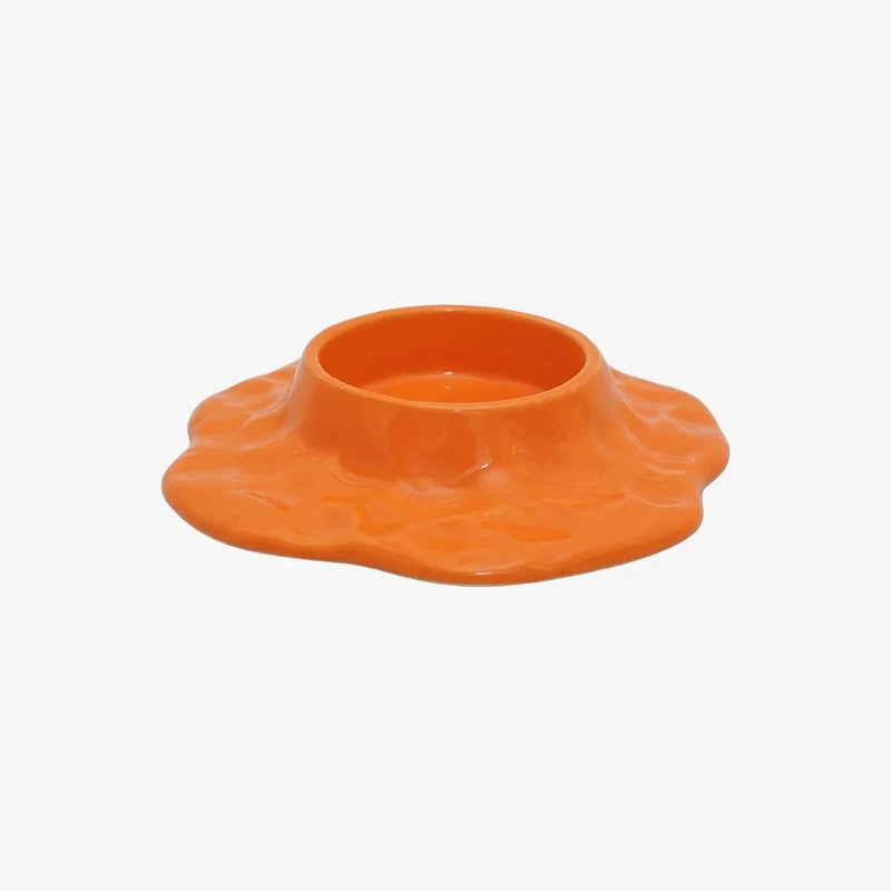 Finders Keepers Mauna Kaarsenhouder - Oranje - Keramiek