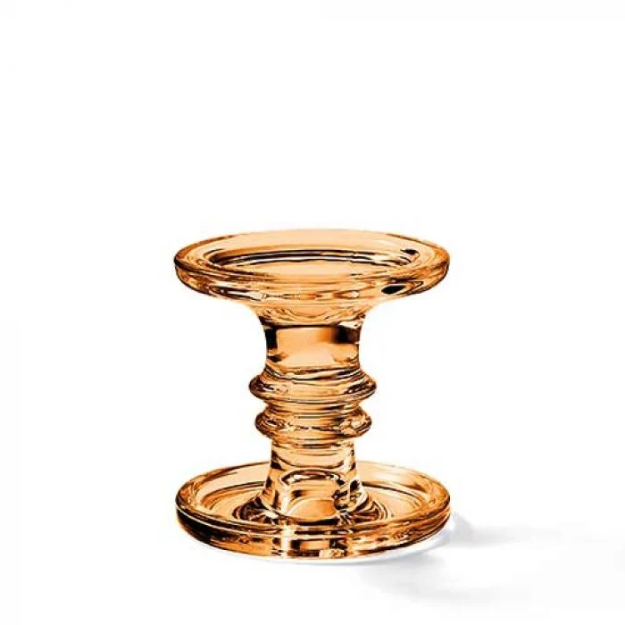 Ambiente Kaarsenhouder - Lichtbruin - Glas - Ø 11 cm