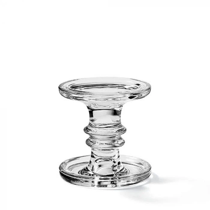 Ambiente Kaarsenhouder - Grijs - Glas - Ø 11 cm