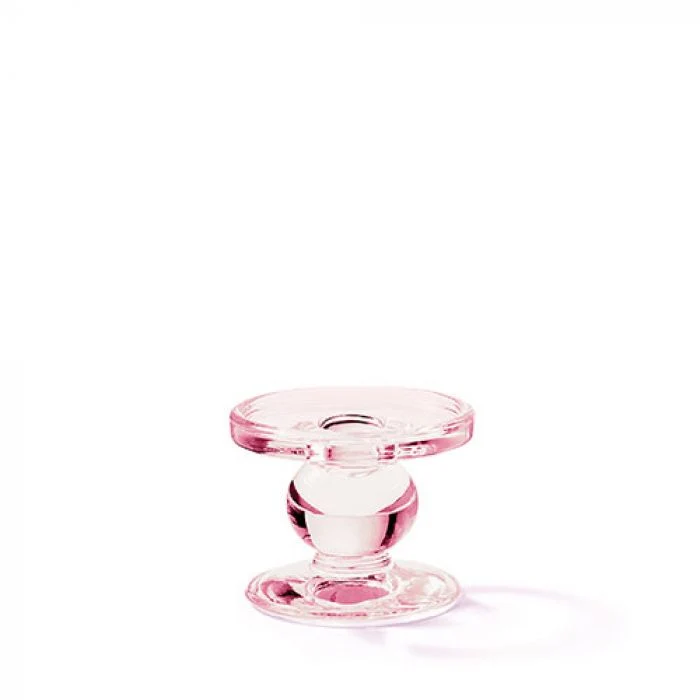 Ambiente Kaarsenhouder - Roze - Glas - Ø 8,5 cm