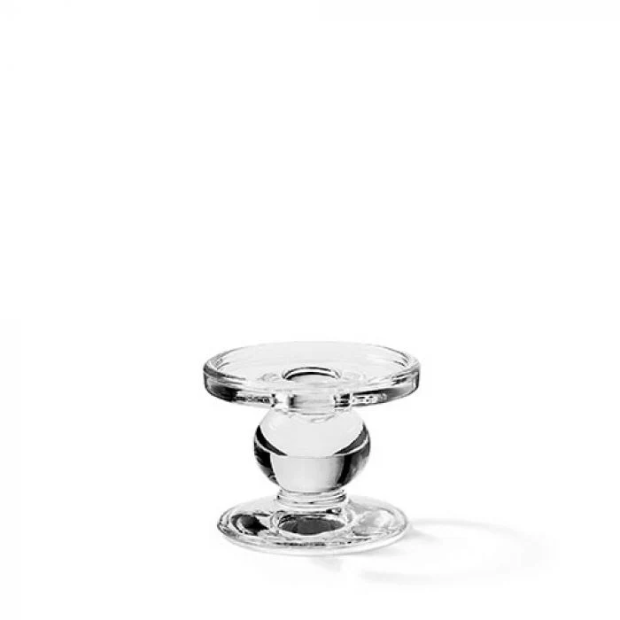 Ambiente Kaarsenhouder - Grijs - Glas - Ø 8,5 cm