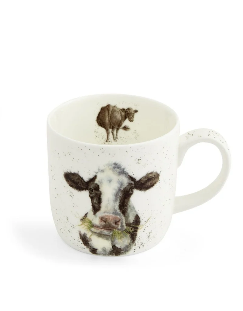 Wrendale Designs Mooo Beker - Fine Bone China - 300 ml
