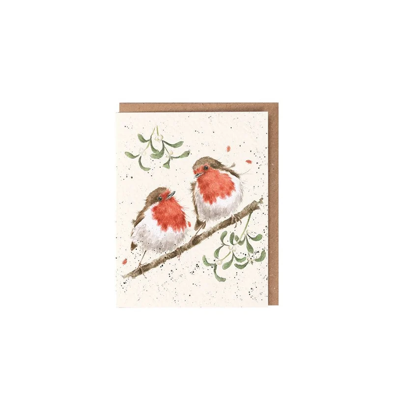 Wrendale Designs Mistletoe Kaartje