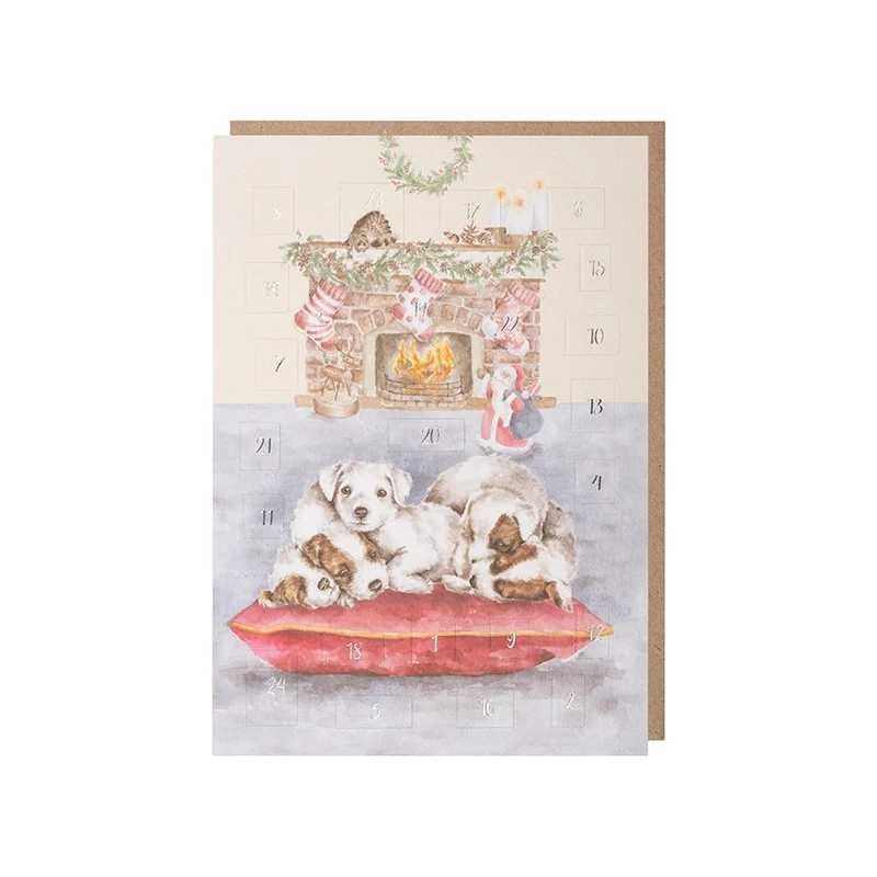 Wrendale Designs All I want for Christmas Advent Calendar Kaart