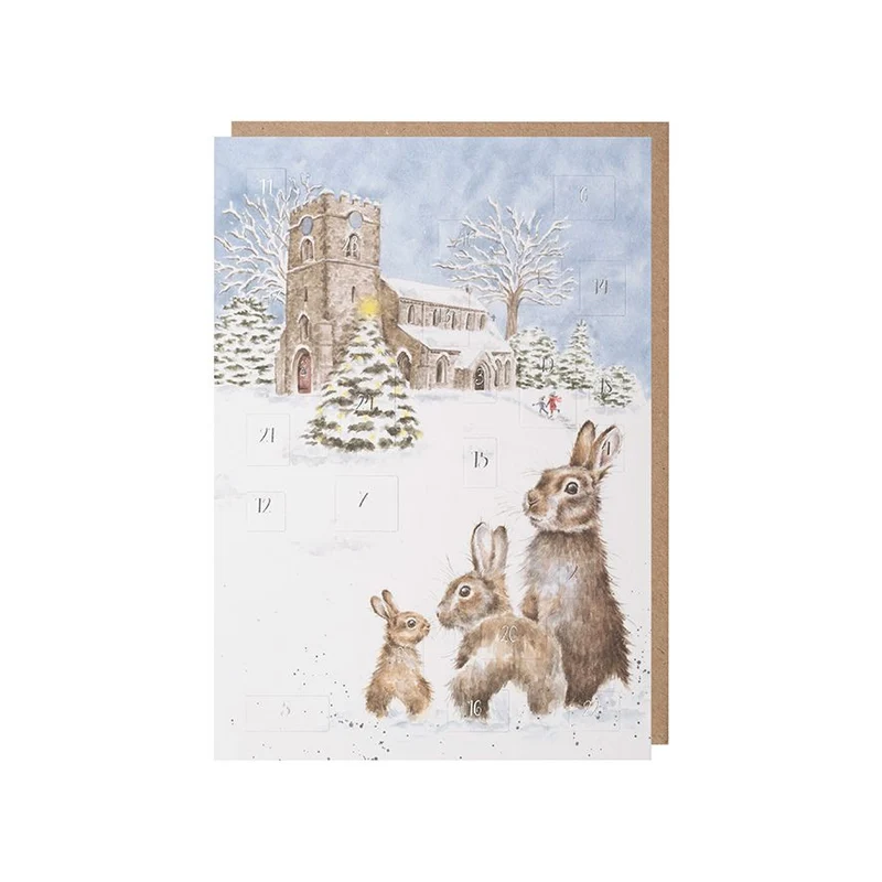 Wrendale Designs Silent Night Advent Calendar Kaart