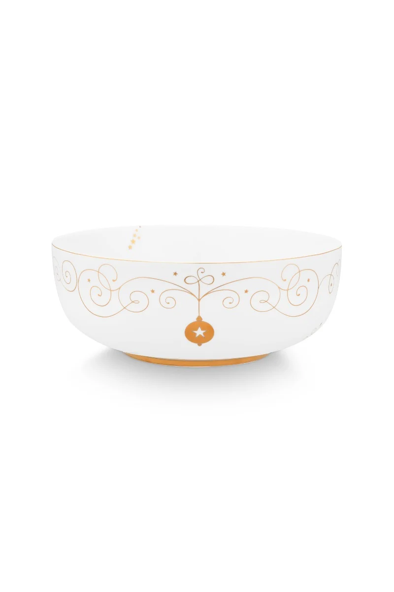 Pip Studio Royal Winter White Schaal - Porselein - Ø 23 cm