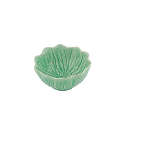 Bordallo Pinheiro Flora Schaaltje - Groen - Aardewerk - Ø 12,4 cm