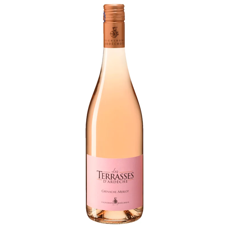 Les Terrasses d’Ardèche Grenache-Merlot Rosé