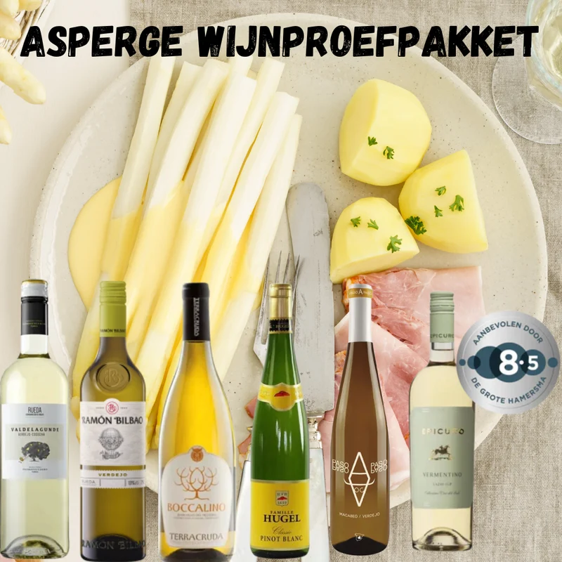 Asperge wijnproefpakket