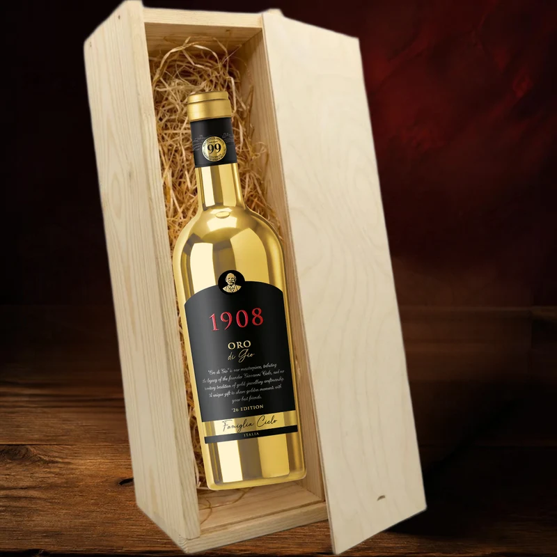 Het gouden wijncadeau