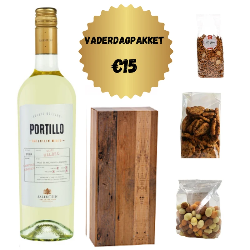 Vaderdagpakket met witte wijn