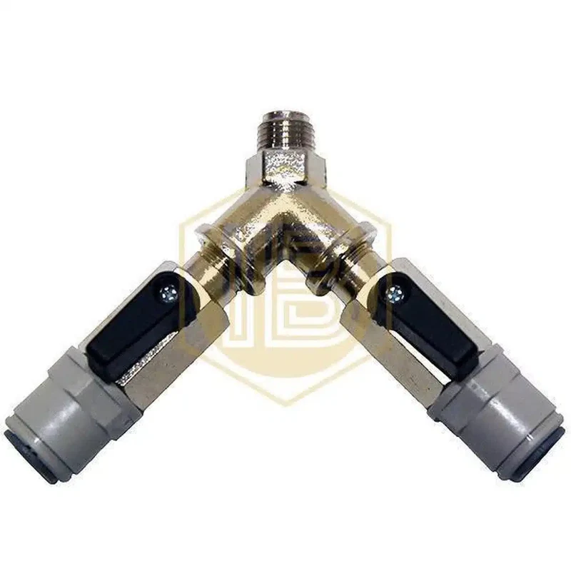 Llave de paso doble de manorreductor con John Guest 3/8"