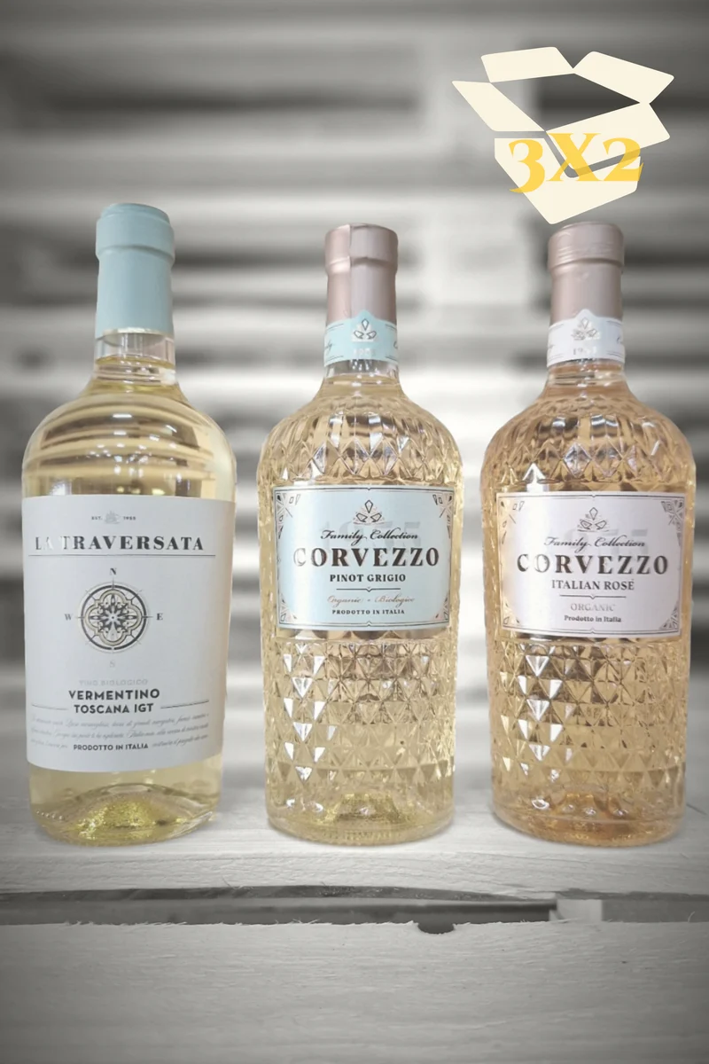 Corvezzo Mixdoos O - 2× Pinot Grigio, 2× Vermentino, 2× Rosé