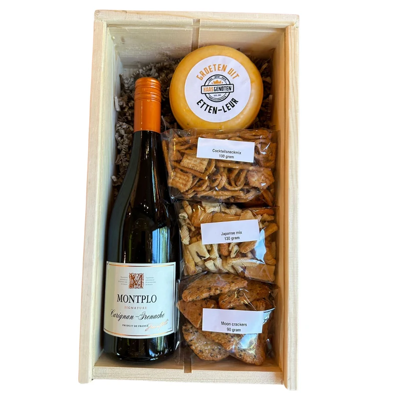 Luxe Montplo wijn kaas pakket