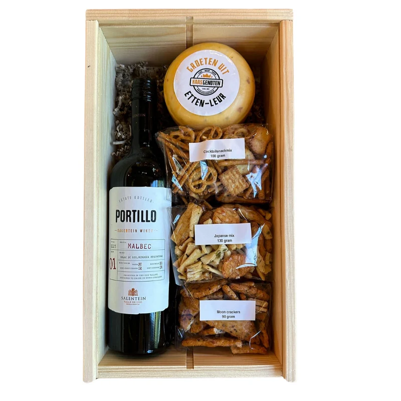 Luxe Portillo wijn kaas pakket