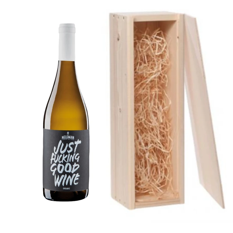 Just Fucking Good Wine White in geschenkkist