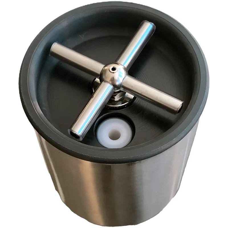 Mojacopas de acero inoxidable con soporte para barra