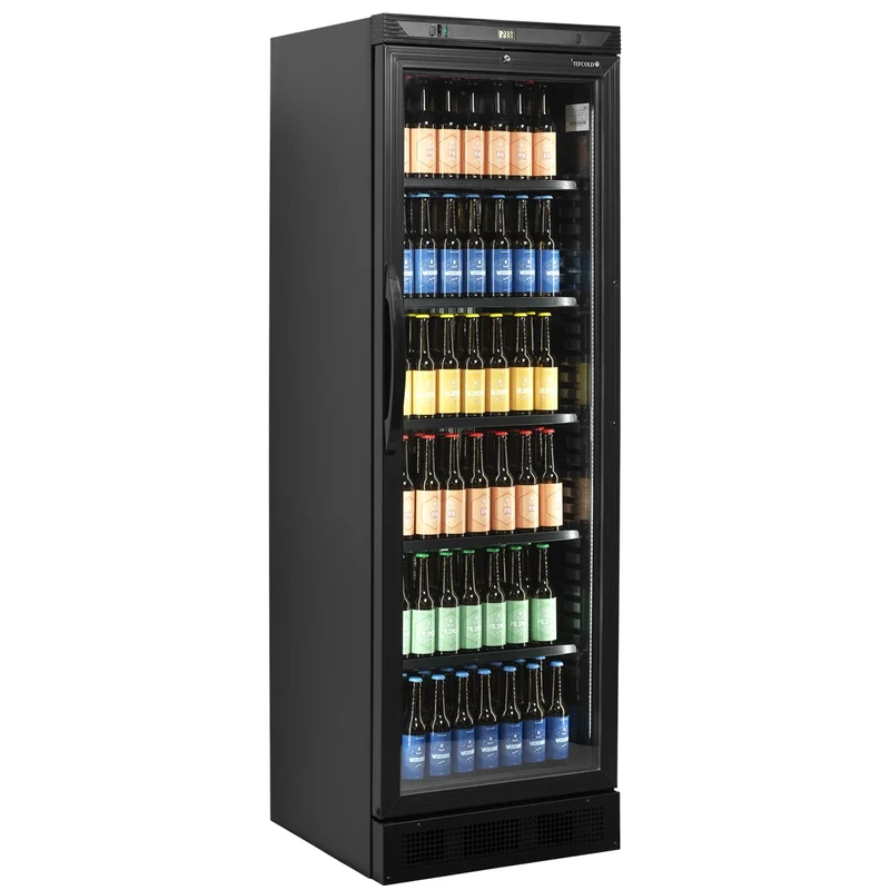 TEFCOLD CEV425 BLACK | Enfriador de botellas negro profesional